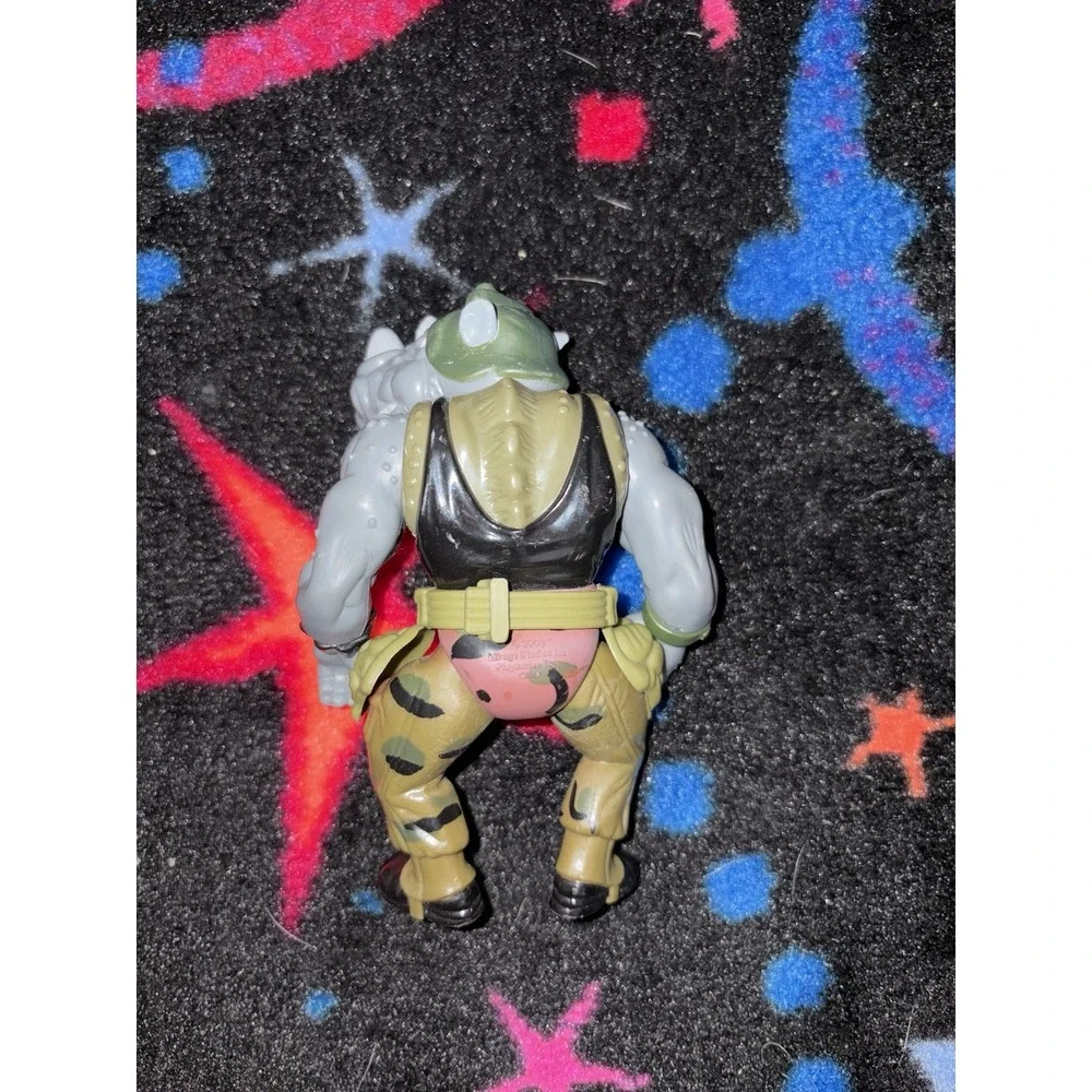 Playmates Teenage Mutant Ninja Turtles Bebop Rocksteady Hard Head Figures 1988